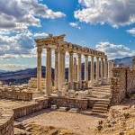 Temple,Of,Trajan,At,Acropolis,Of,Pergamon,Or,Pergamum,In
