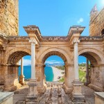 Welcome,To,Amazing,Antalya,Concept.,Collage,Of,Famous,Landmarks:,Hadrian's