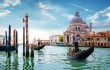 Ride,On,Gondolas,Along,The,Gand,Canal,In,Venice,,Italy