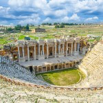 Roman,Amphitheater,In,The,Ruins,Of,Hierapolis,,In,Pamukkale,,Turkey. Roman,Amphitheater,In,The,Ruins,Of,Hierapolis,,In,Pamukkale,,Turkey.